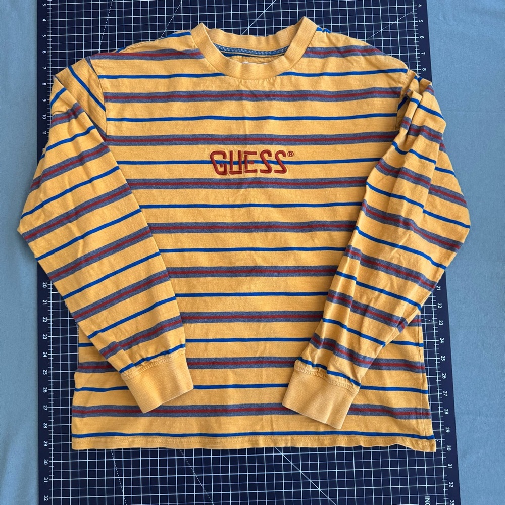 Guess Multicolor Striped Crewneck Shirt